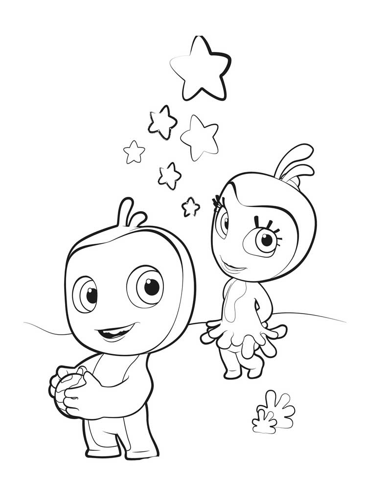 Boomer and Lily coloring page