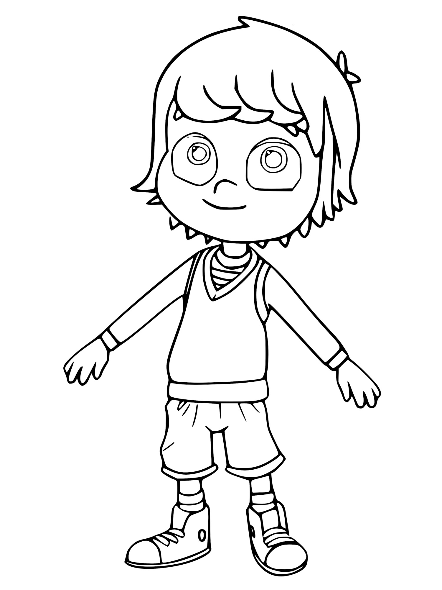 Kazoops 6 coloring page