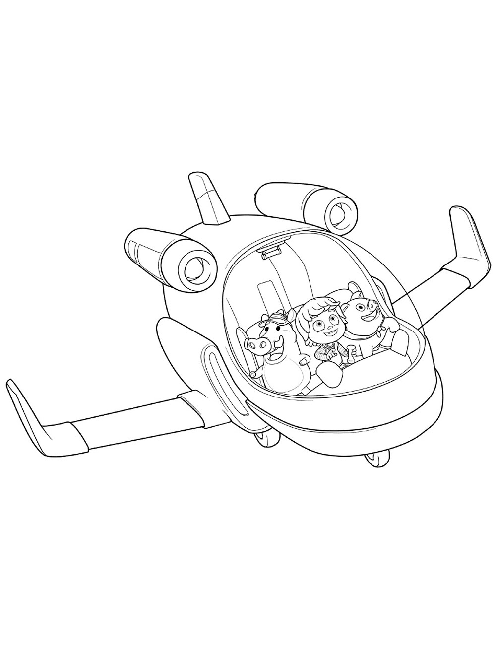 Kazoops 9 coloring page