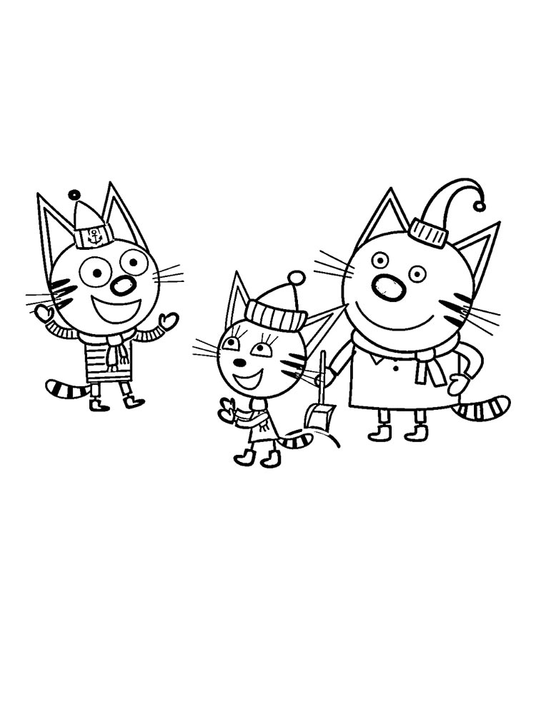 Kid-E-Cats 1 coloring page