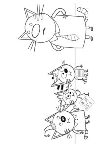 Kid-E-Cats 13 coloring page