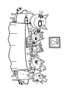 Kid-E-Cats 2 coloring page