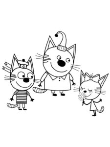 Kid-E-Cats 3 coloring page