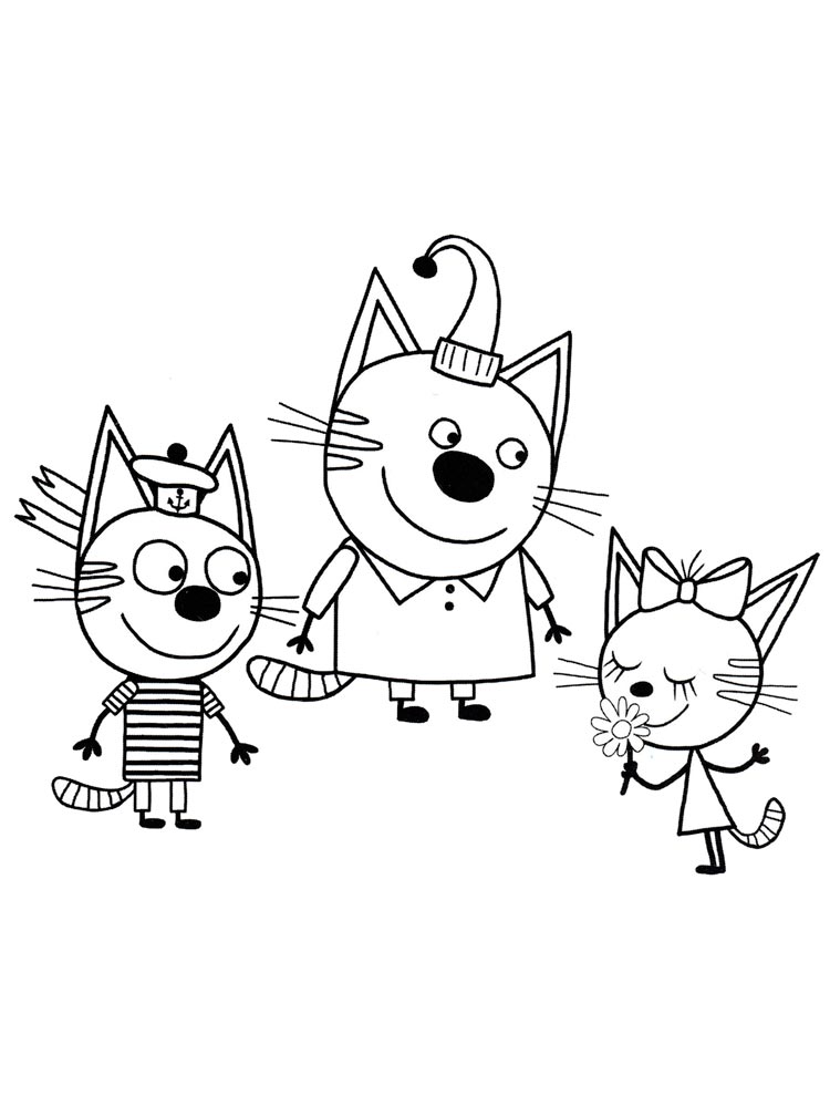 Kid-E-Cats 3 coloring page