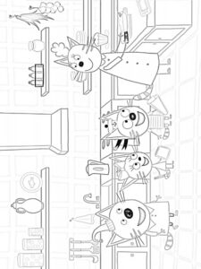 Kid-E-Cats 34 coloring page