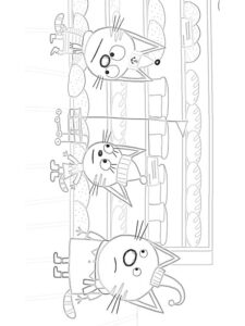 Kid-E-Cats 35 coloring page