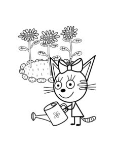 Kid-E-Cats 4 coloring page