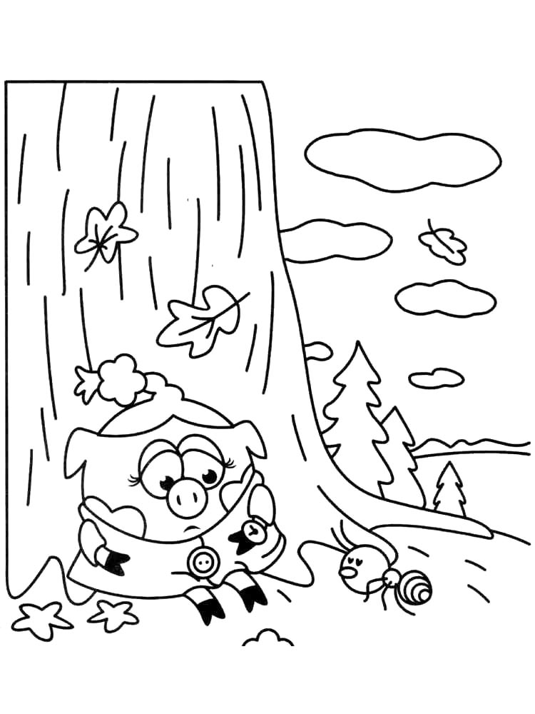 RosaRiki is sad coloring page