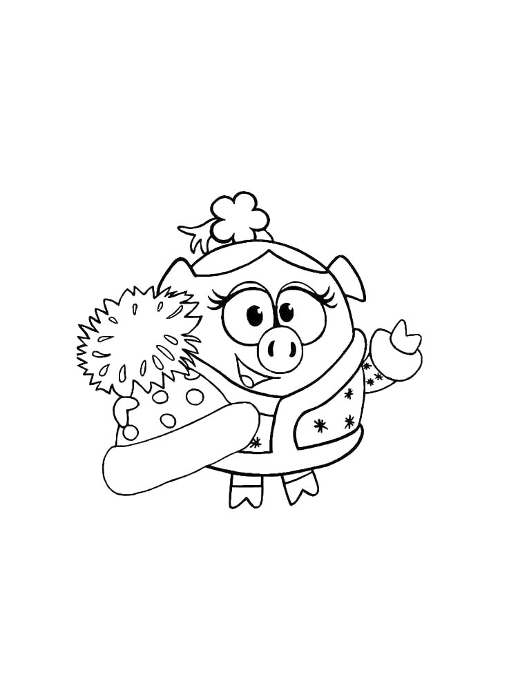 Funny RosaRiki coloring page
