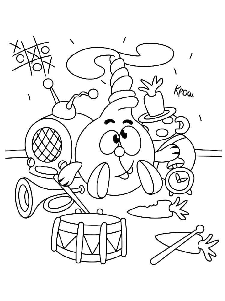 Crazy Krash coloring page