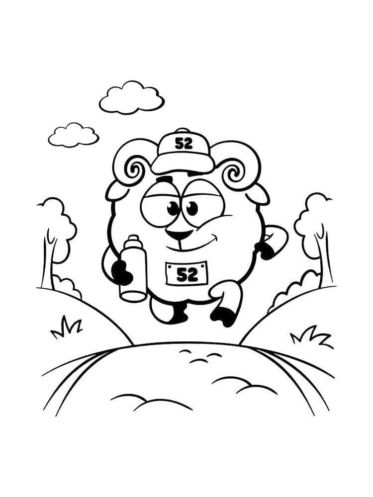 Wally the Runner coloring page