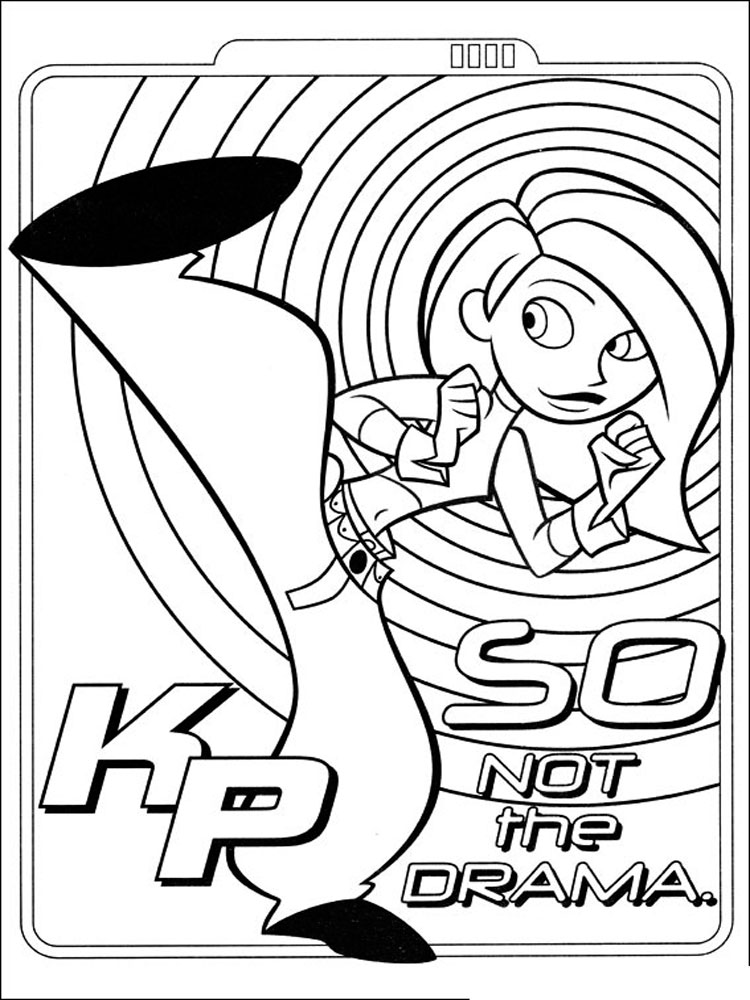 KP so NOT the DRAMA coloring page