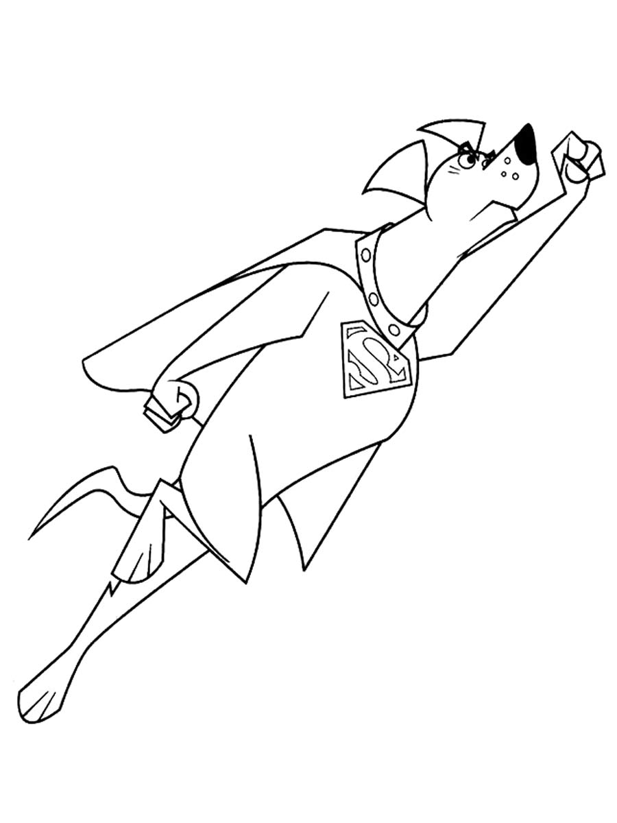 Krypto the Superdog 12 coloring page
