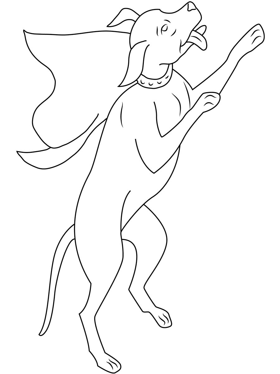 Krypto the Superdog 17 coloring page