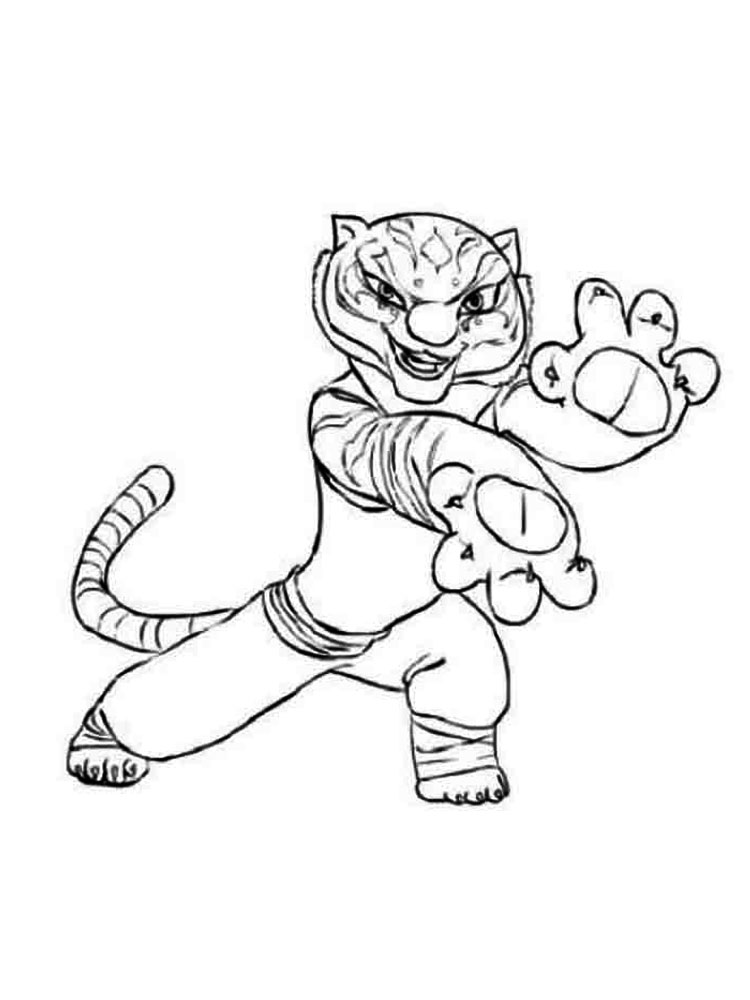Tigress coloring page