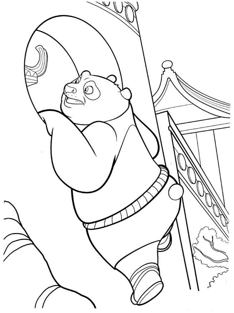 Kung Fu Panda 14 coloring page