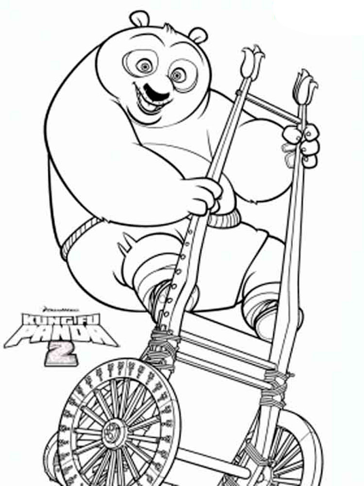 Kung Fu Panda part 2 coloring page