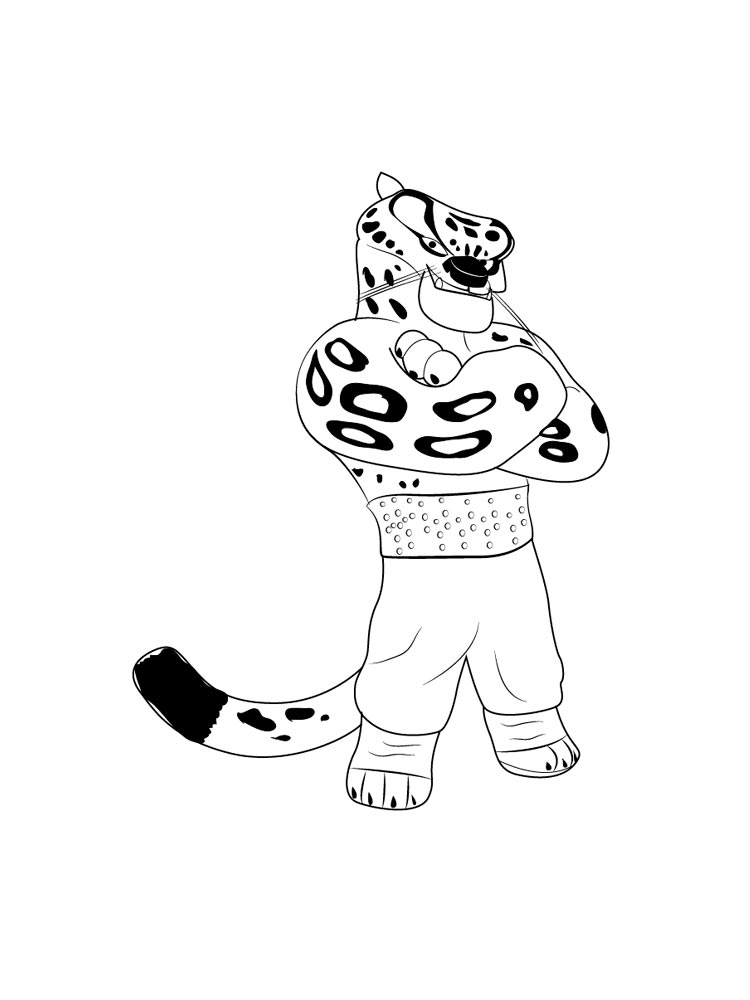 Master Tigress coloring page