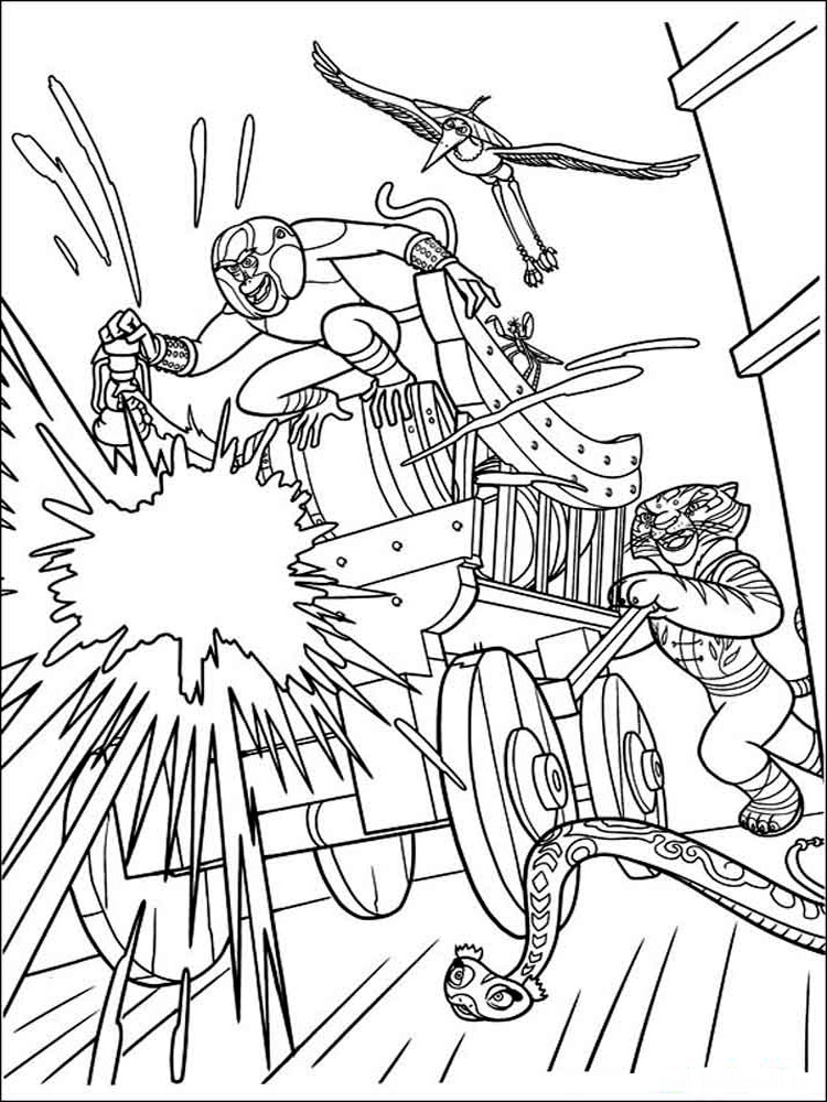 Kung Fu Panda 6 coloring page