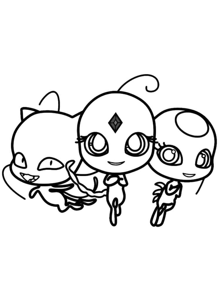 Tikki, Duusu, Plagg coloring page