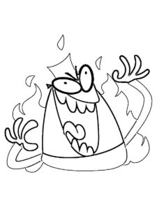 Lamput 3 coloring page