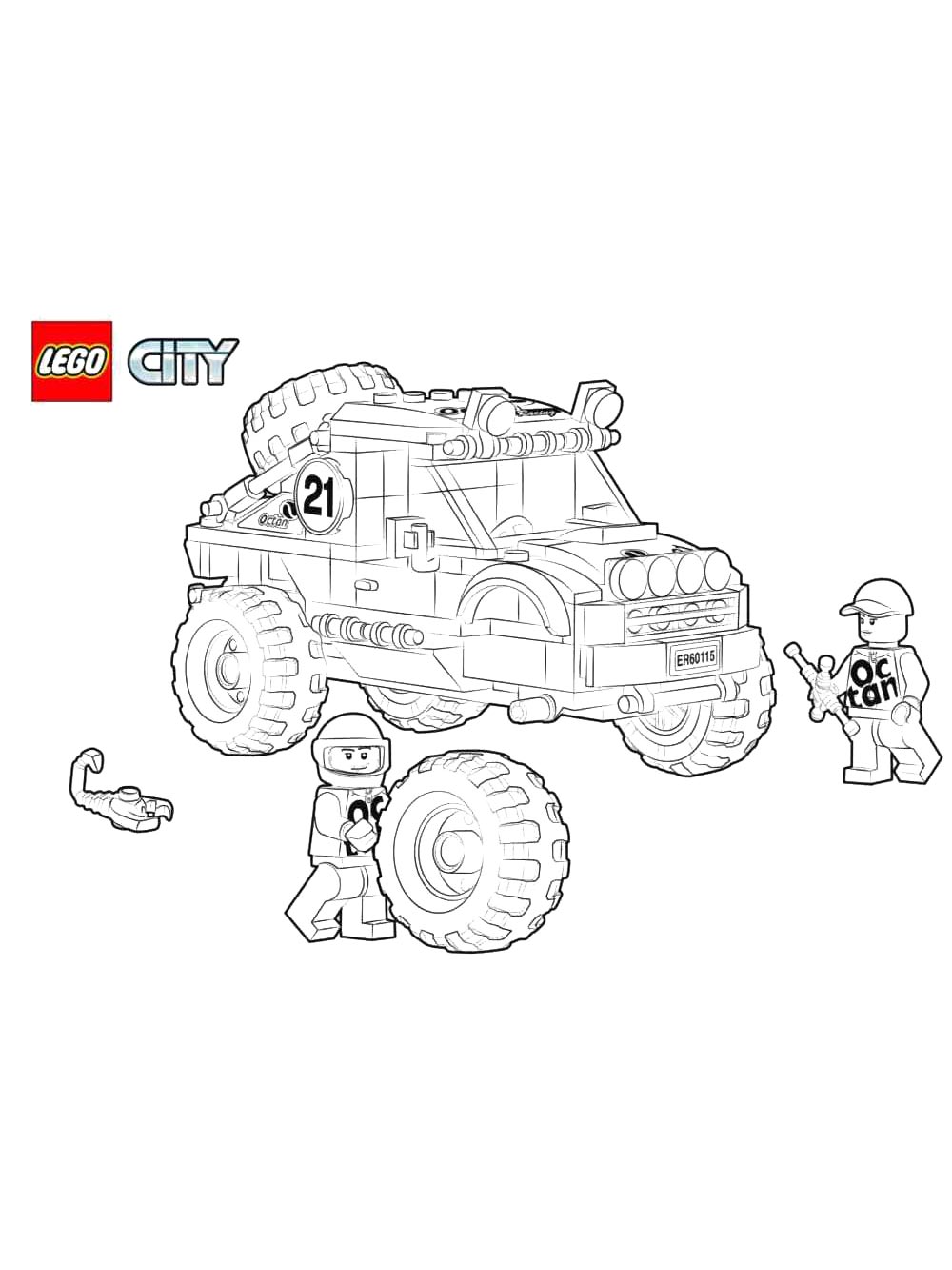 Lego City 12 coloring page