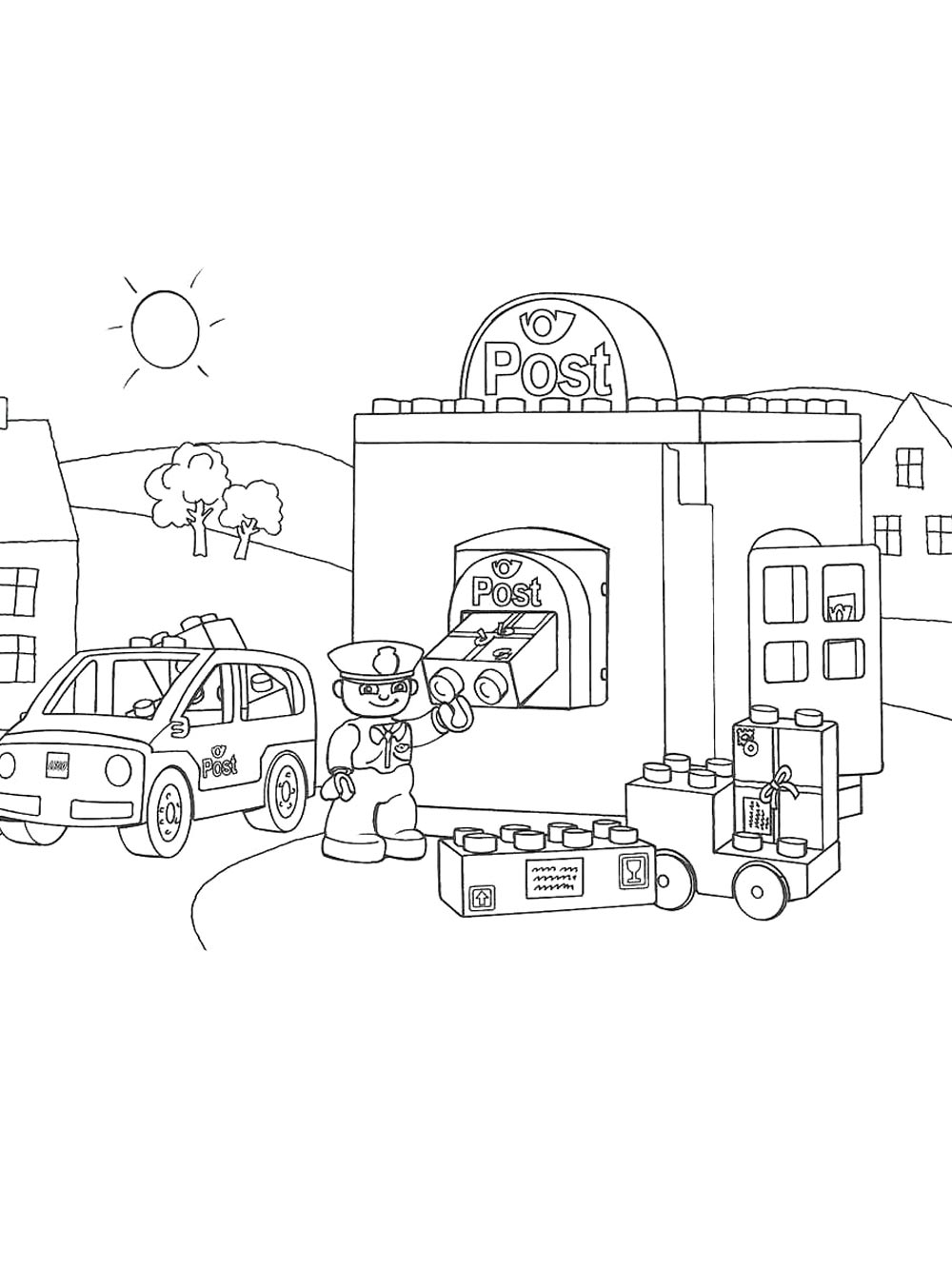 Lego City 18 coloring page