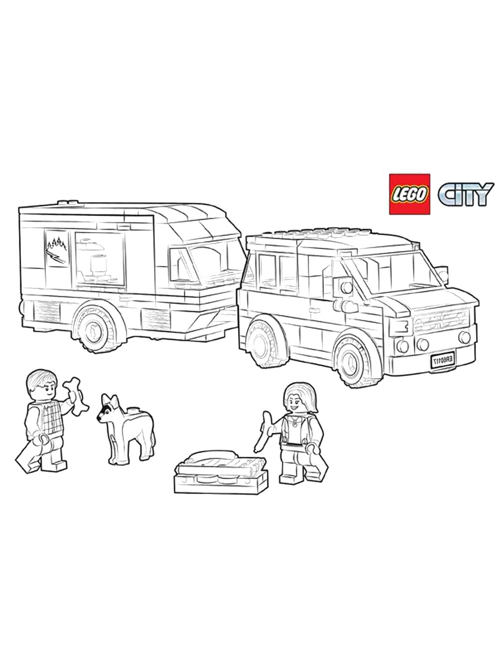 Lego City 21 coloring page