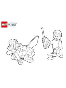 Lego City 4 coloring page