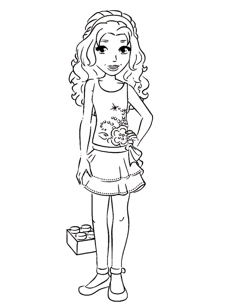 Lego Friends 4 coloring page