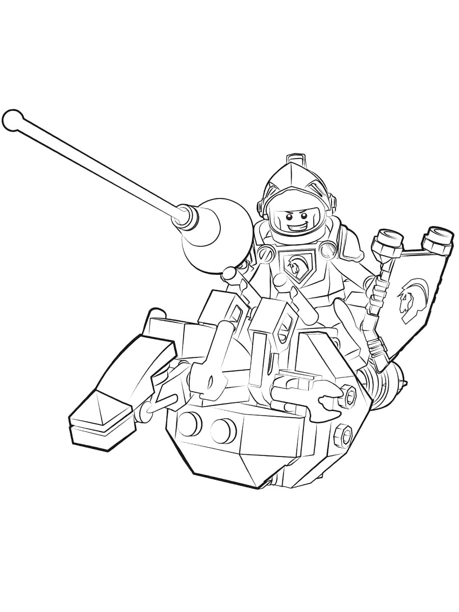 Lego Nexo Knights 1 coloring page