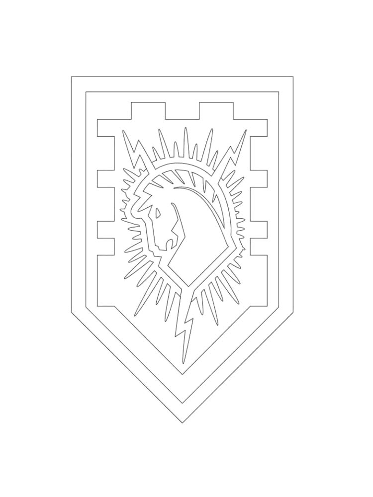 Lego Nexo Knights 38 coloring page