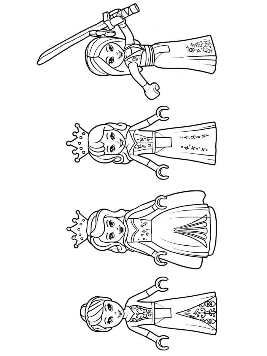 Lego Princess 9 coloring page