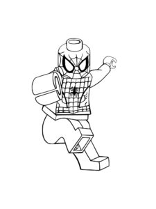 Lego Spiderman 6 coloring page