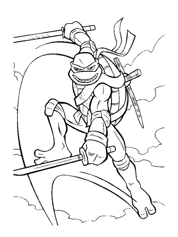 Leonardo 10 coloring page