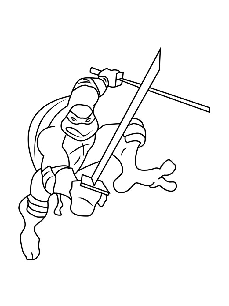 Leonardo 14 coloring page
