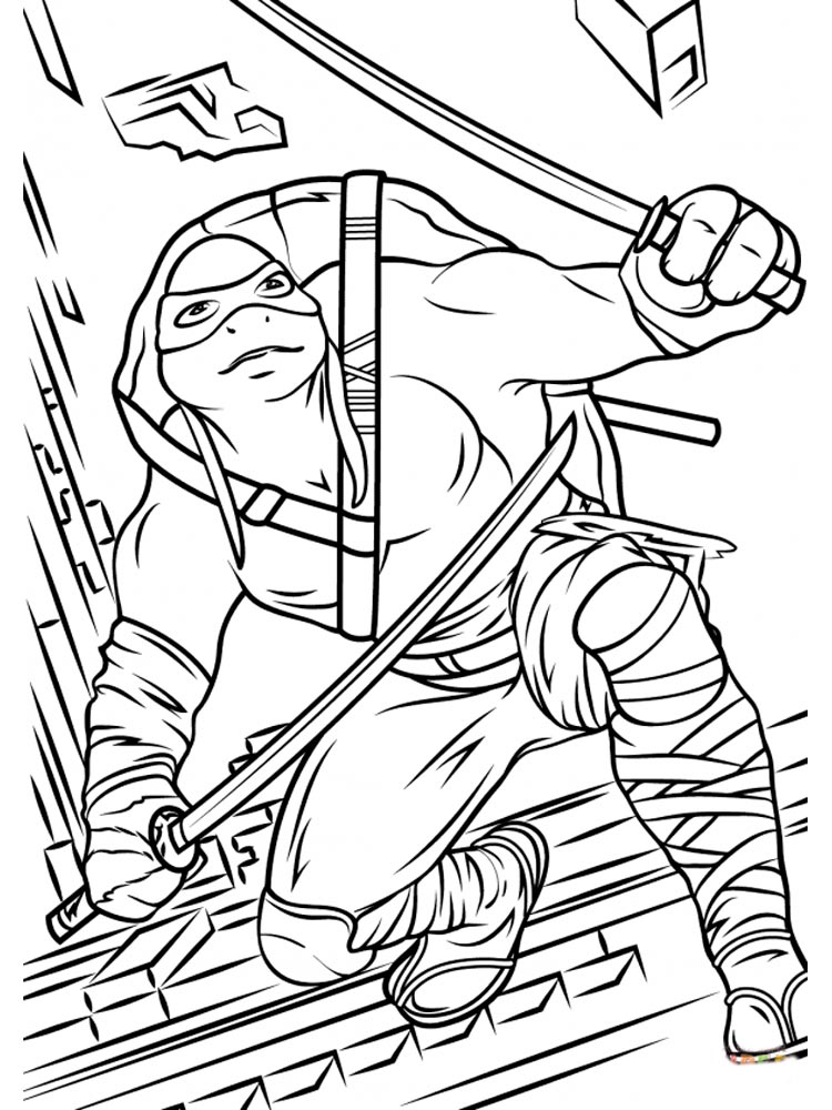 Leonardo 6 coloring page
