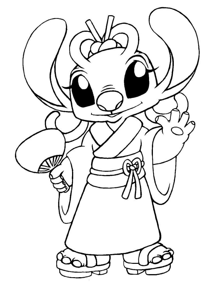 Japanese Angel coloring page