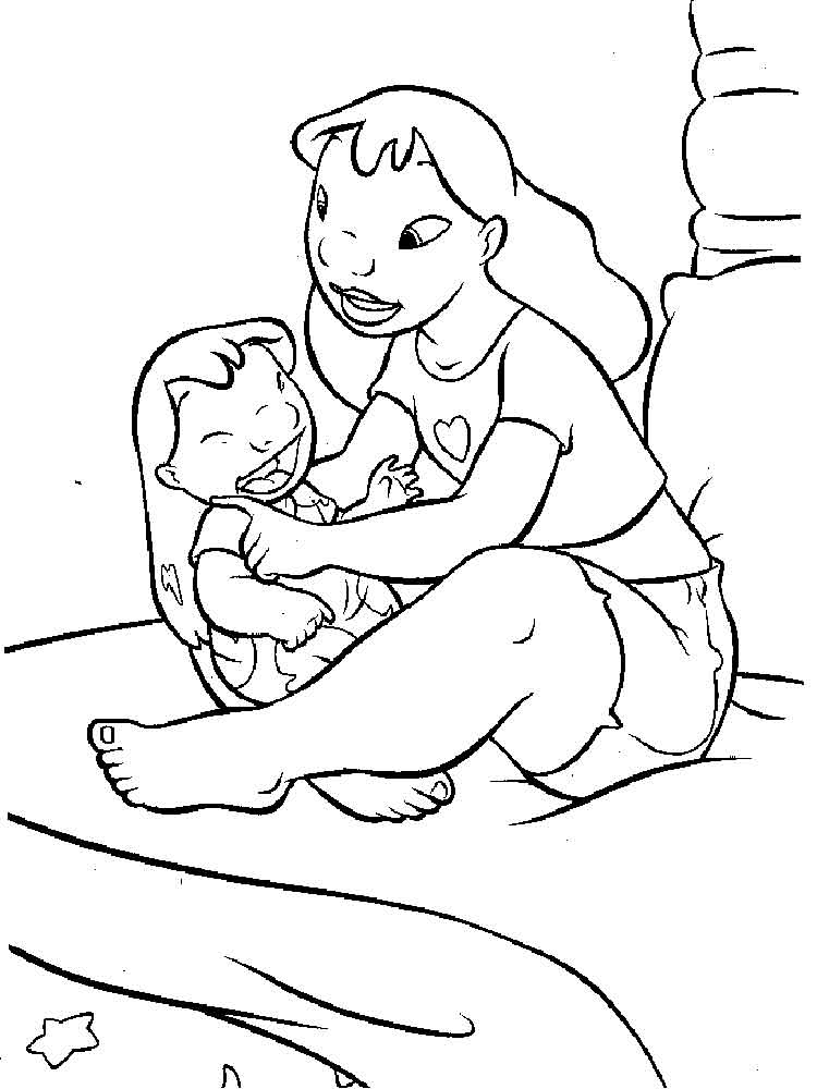 Lilo and Nani Pelekai coloring page