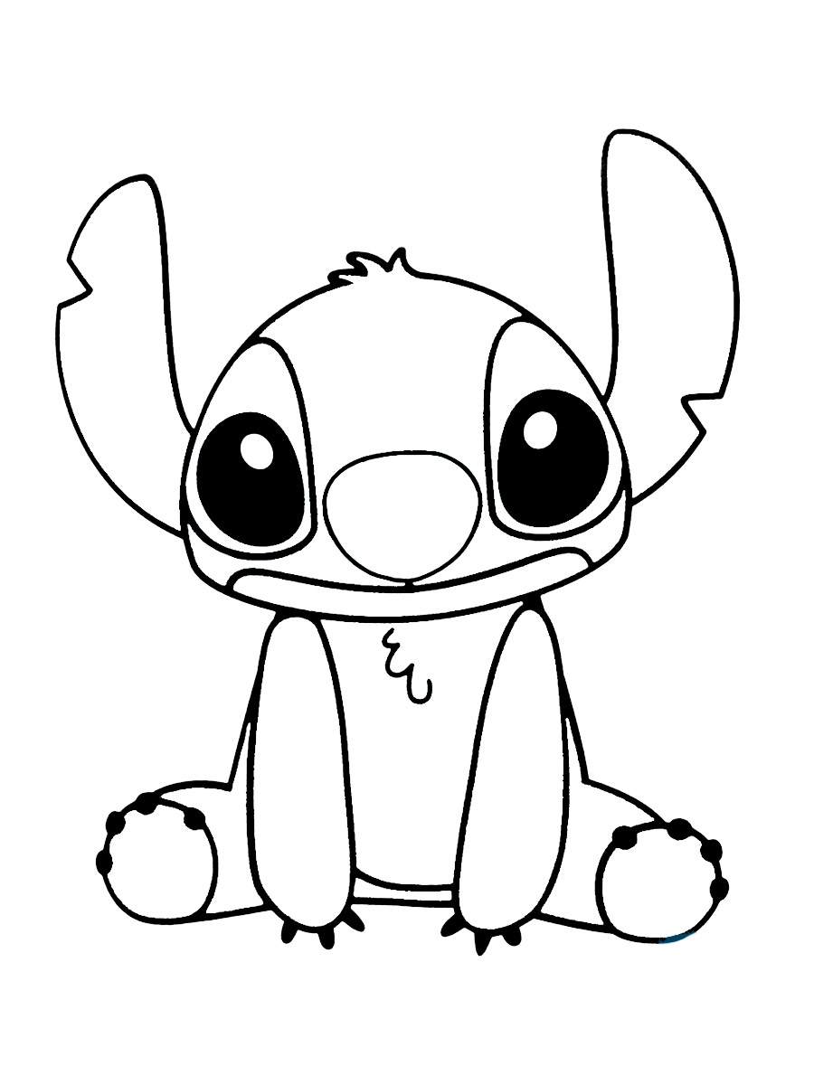 Cute Stitch coloring page