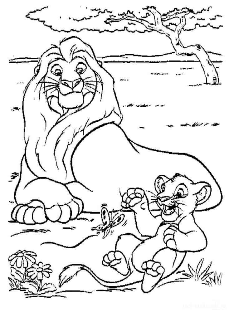 Lion King 12 coloring page