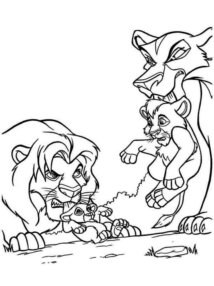 Lion King 18 coloring page