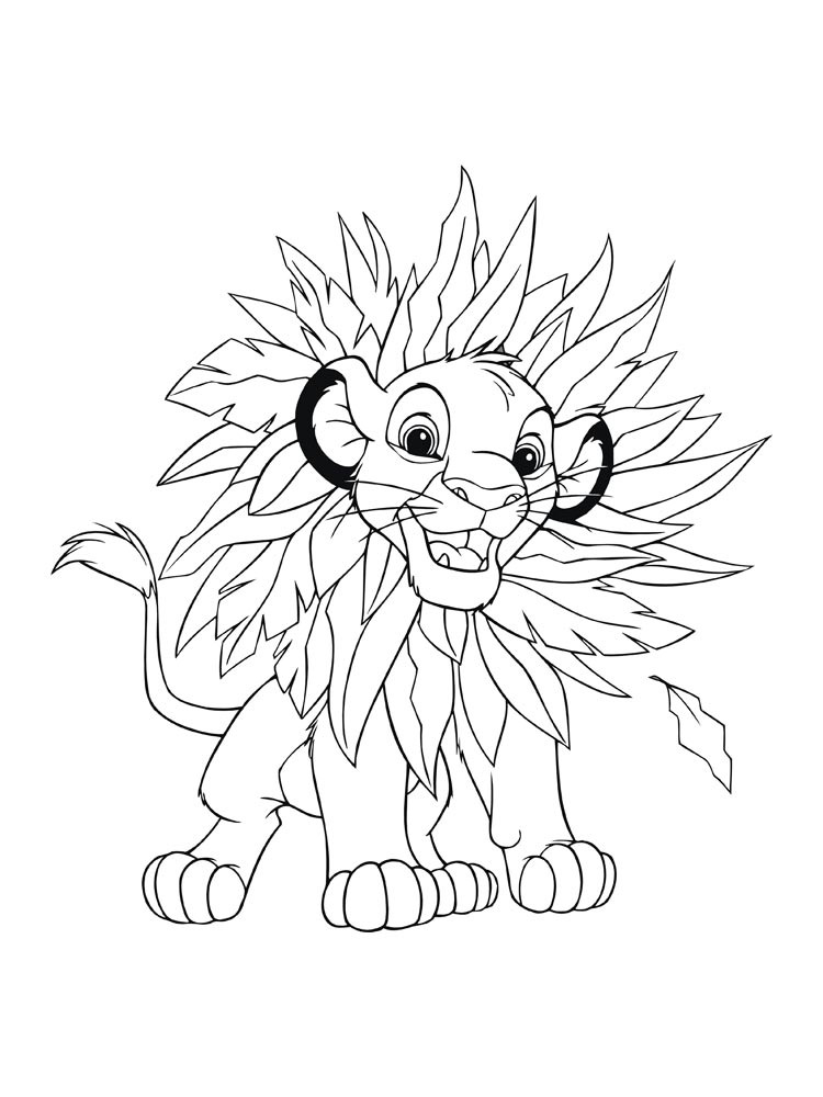 Lion King 45 coloring page