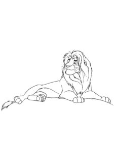 Lion King 48 coloring page