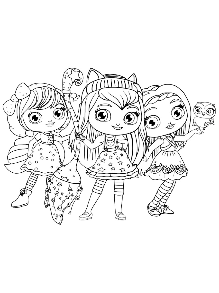 Little Charmers 5 coloring page