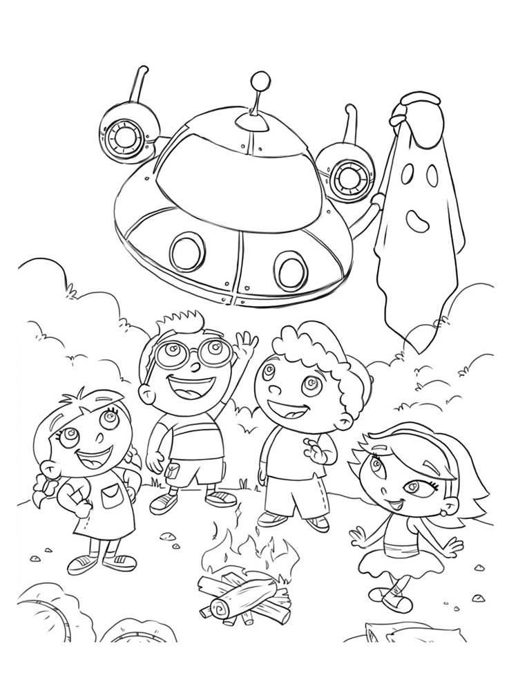 Animation Little Einsteins coloring page