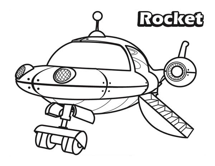 Rocket coloring page