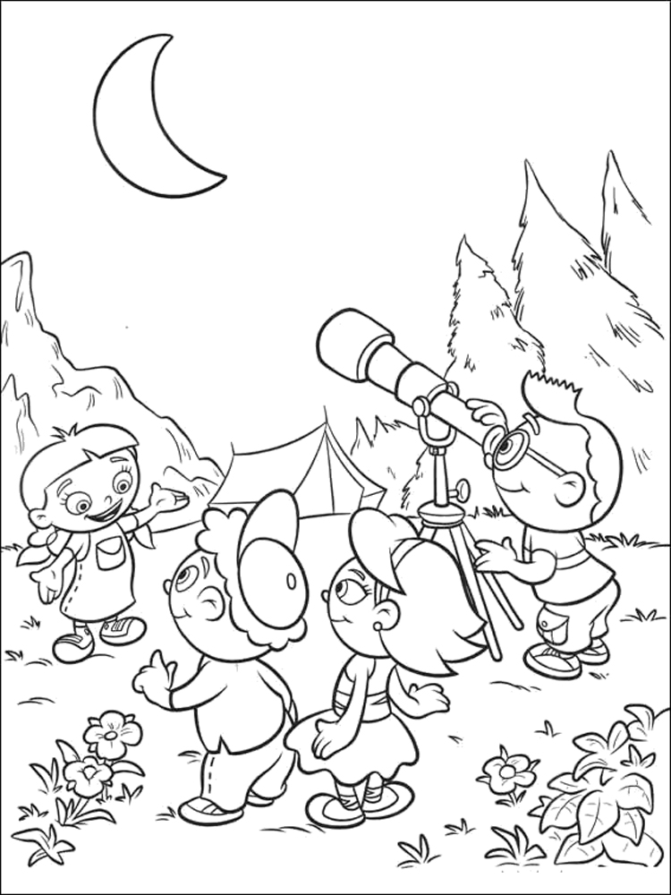 Cartoon Little Einsteins coloring page