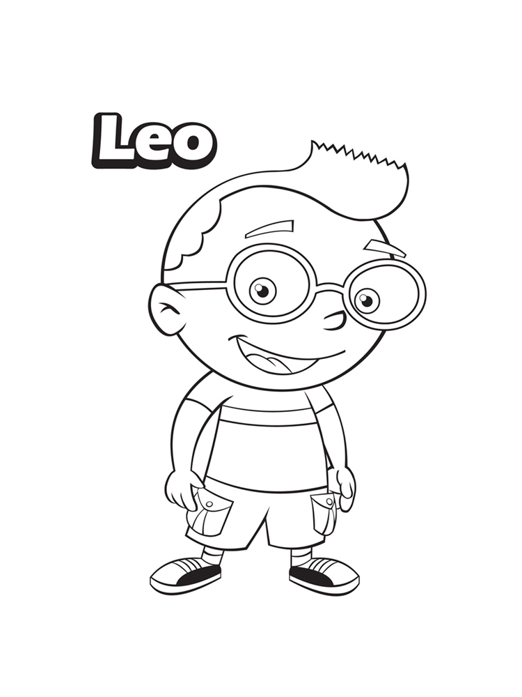 Leo coloring page
