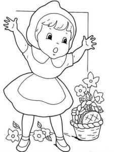 Little Red Riding Hood 3 coloring page
